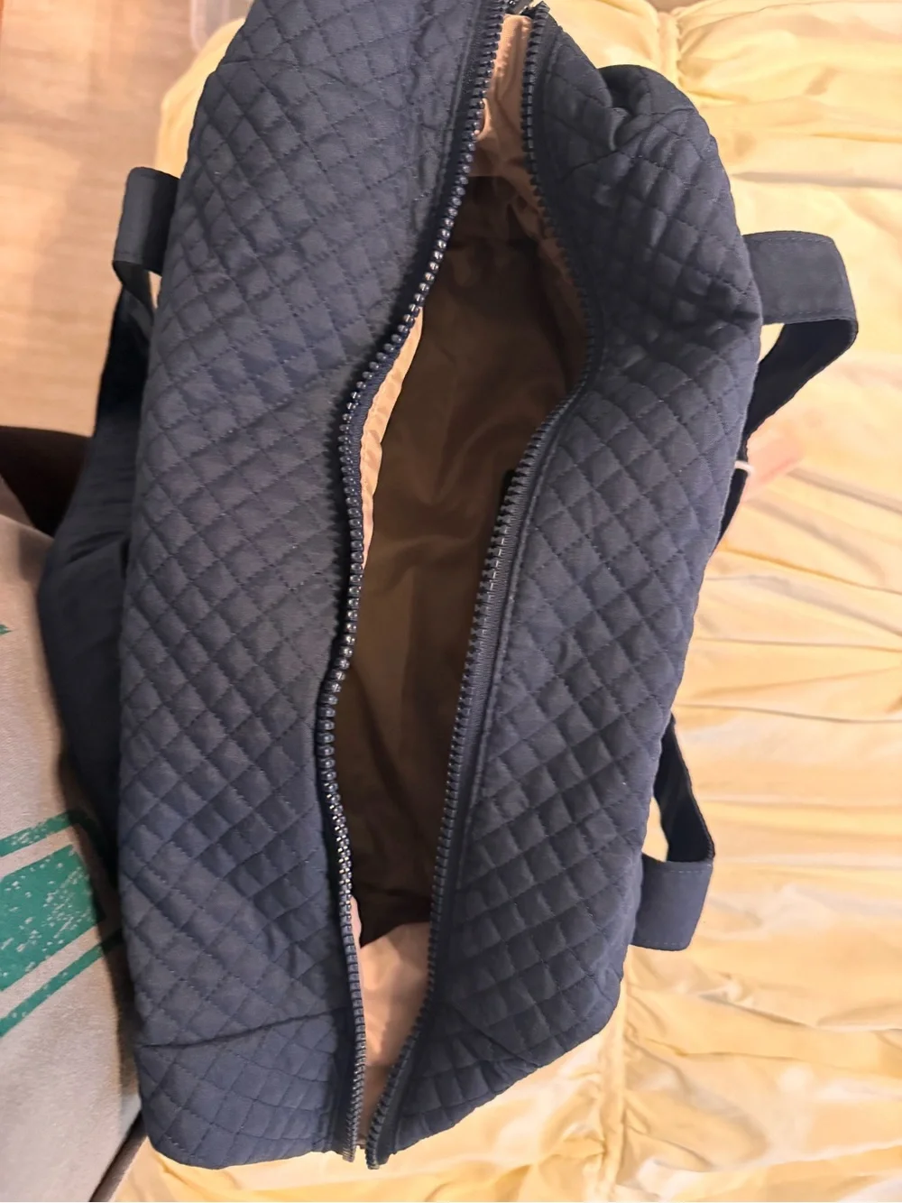 Bagsmart Quilted Navy Travel Duffel Bag